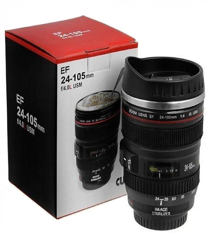 Gade Camera Lens shape Cup Plastic Coffee Mug(350 ml)
