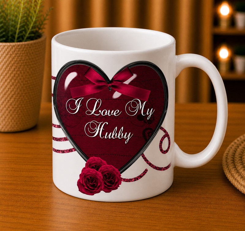Stylotrendz I Love my Hubby best gift for Husband Ceramic Coffee Mug(325 ml)