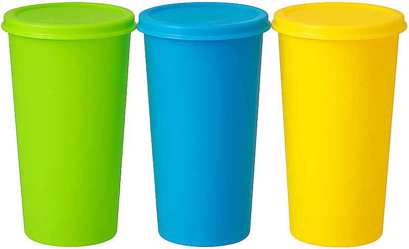 SUNLIFE - Supper 480 Glass/Tumbler Set - Leakproof - Durable - Food Grade - Attractive Plastic Tumbler(450 ml, Pack of 3)