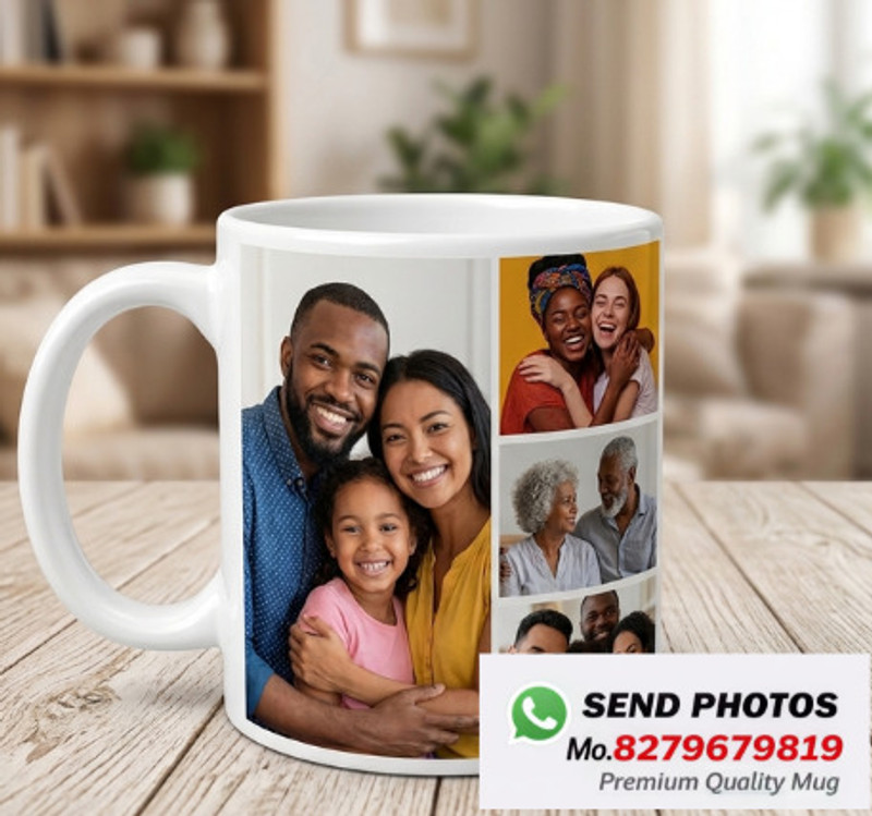 MANON Customised Photo Printed , Your Own Design Ceramic Coffee Mug(350 ml)