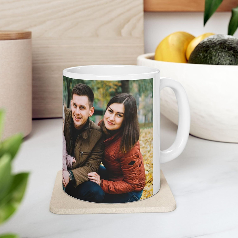 HAPPY GIFT GALLERY Custom Photo Printed Ceramic Coffee Mug(325 ml)