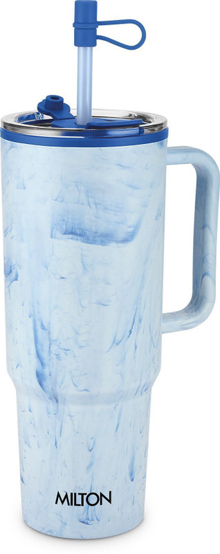 MILTON Puris 1200 Water Tumbler | 2-in1 Lid Sip or Gulp Handle, 1200 ml, Pink Plastic Tumbler(1200 ml)