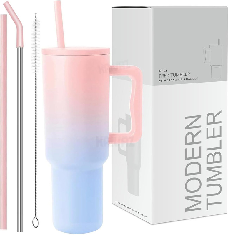 Kimora Tumbler with Straw Sipper for Women Hot & Cold Drinks for Gym, Office,Traveling Stainless Steel Tumbler(1200 ml)