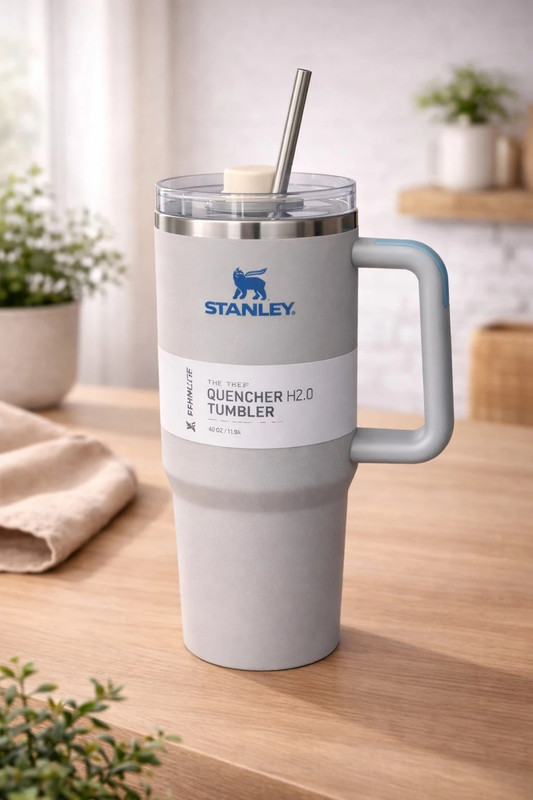 PICKDOM Stenley Grey QUENCHER PRO Stainless Steel Tumbler (1200 ml) Stainless Steel, Plastic, Glass Tumbler(1200 ml)