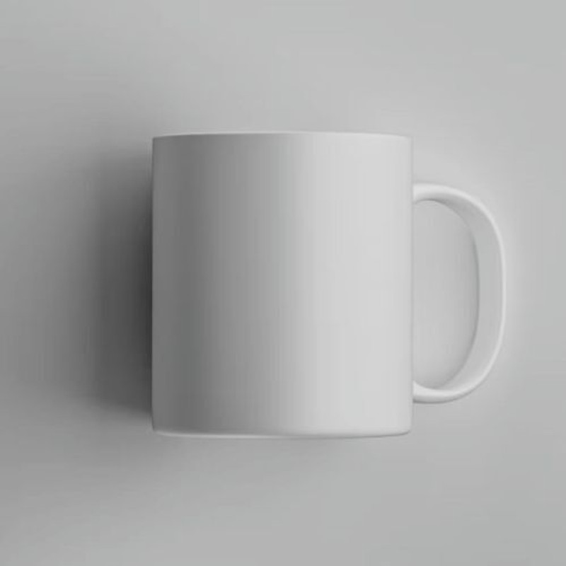 DazzleV White Ceramic Plain Coffee Tea Coffee Ceramic Coffee Mug(330 ml)