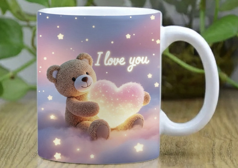 Manav gifts I love you teddy mug Ceramic Coffee Mug(325 ml)