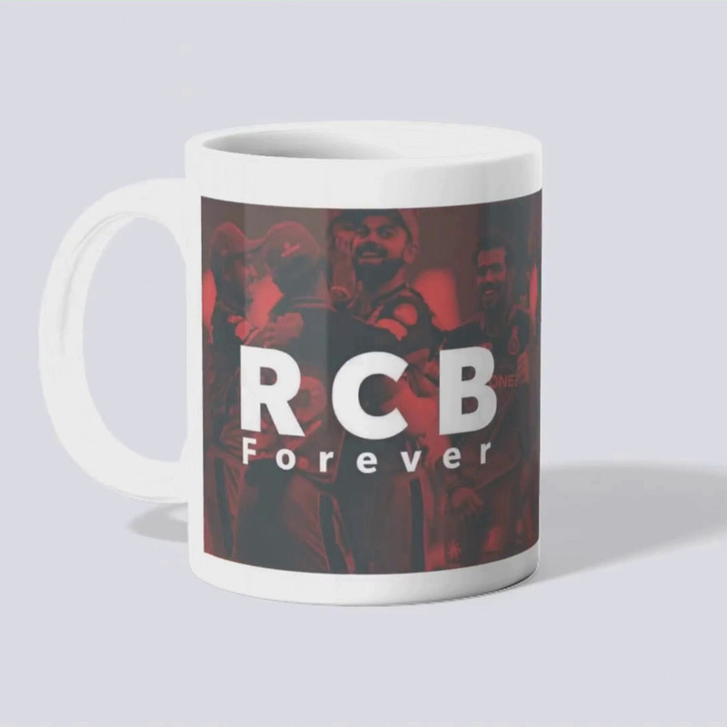Soulfox Royal Challengers Bengaluru RCB Players Coffee Ceramic Coffee Mug(350 ml)