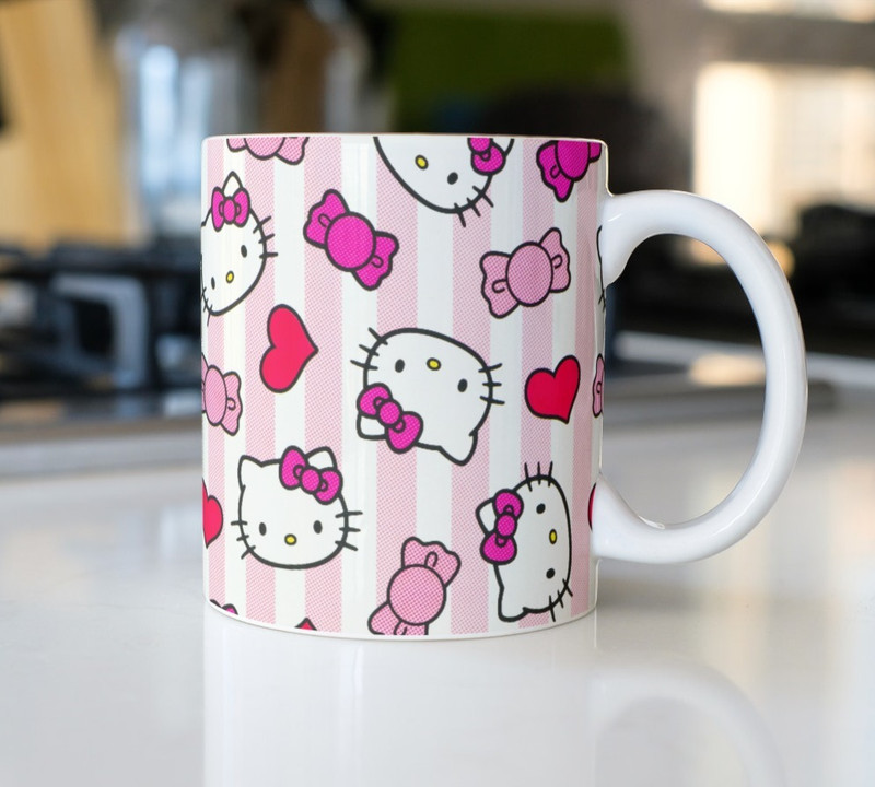 S Creation hello kitty printed pinteresty coffee mugs for girls m-2 Ceramic Coffee Mug(350 ml)