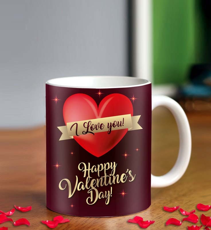 ME&YOU Gift for Husband, Wife, Girlfriend, Boyfriend On Valentine's Day, Happy Valentine's Day Printed IZ18NJPMU-4623 Ceramic Coffee Mug(325 ml)