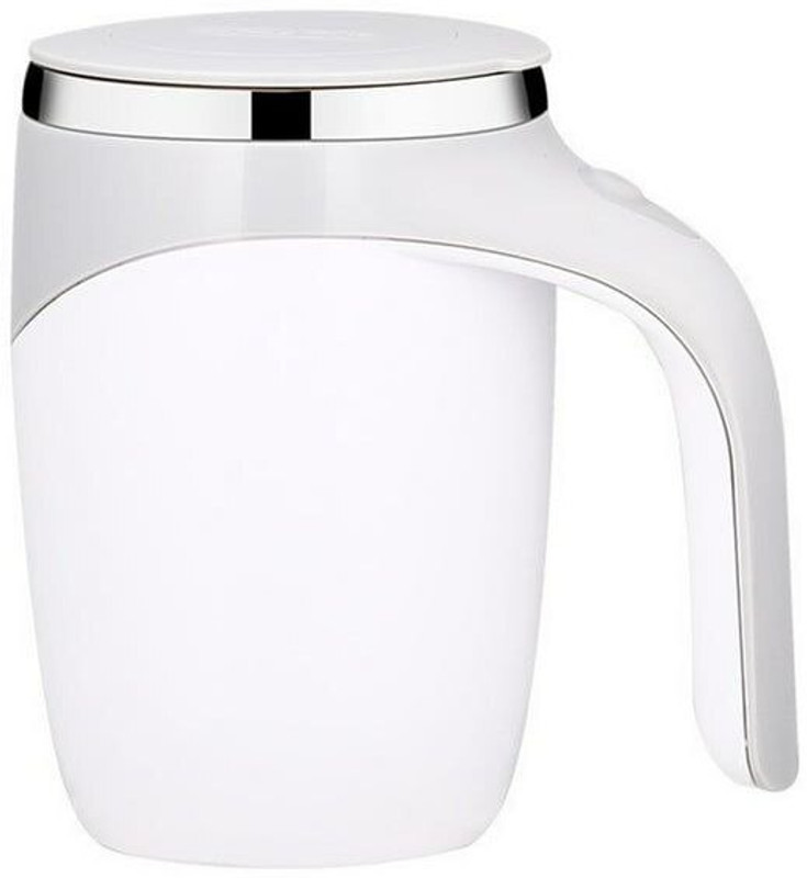 justone choice Automatic Magnetic Stirring Coffee Plastic, Stainless Steel Coffee Mug(380 ml)
