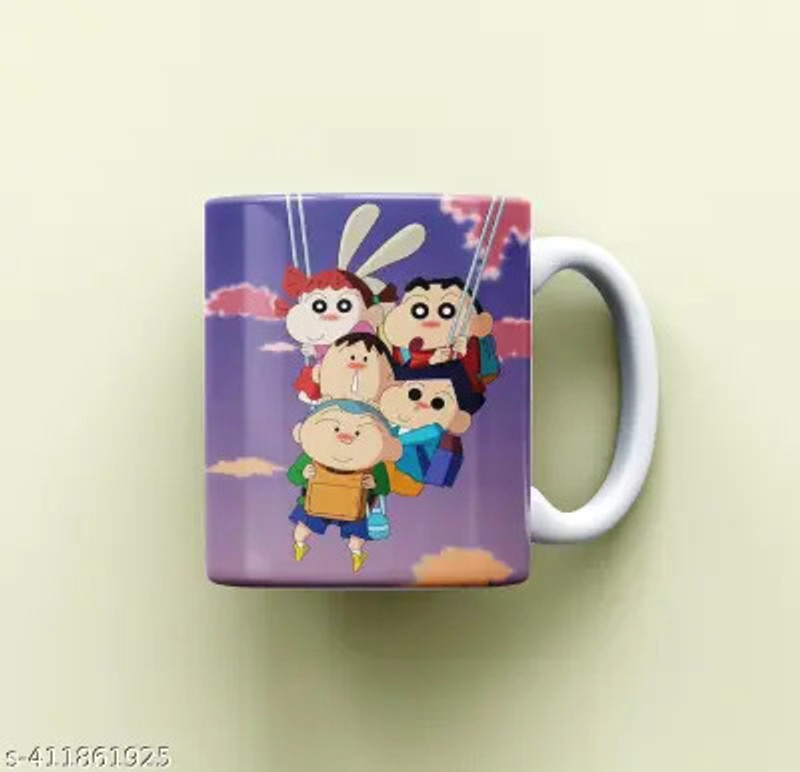 Manorath Printed Coffee/Tea Cup Shinchan Coffee/Tea Cup Best Gift for Boy Friend ,gift Ceramic Coffee Mug(345 ml)