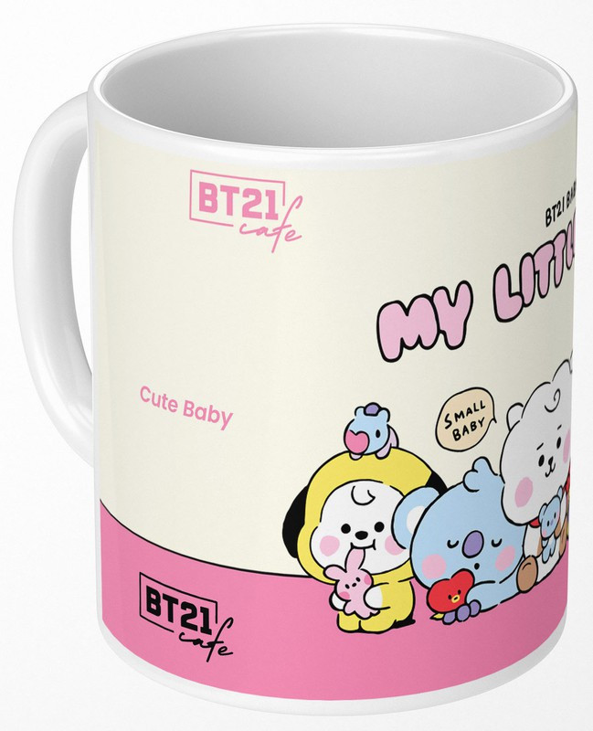 TrendoPrint BTS BT21 bts Cup Gift For Girls Boys Friends _(BT21-03) Ceramic Coffee Mug(350 ml)