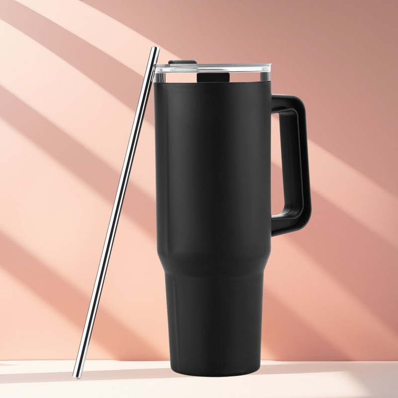 KAMALIYA BROTHAER & COMPANY Large Capacity Insulated Tumbler with Handle Lid & Straw Plastic Tumbler 138 Stainless Steel Tumbler(1200 ml)