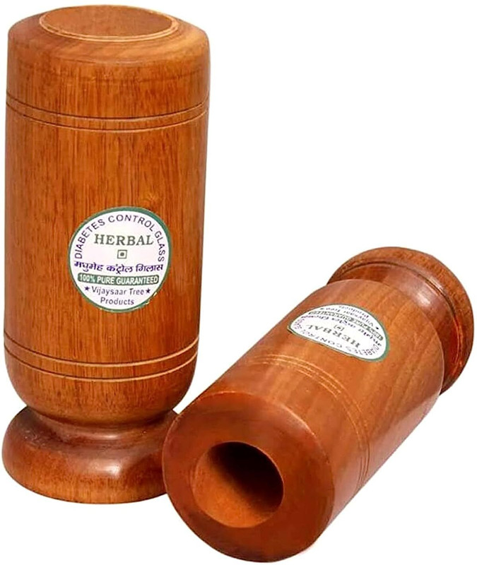 shri shri handicrafts UP11SPVT01 Wood Tumbler(50 ml)
