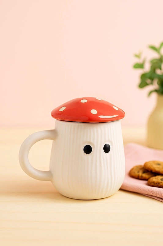 AHCERAMICS Cute Mushroom Coffee Ceramic Coffee Mug(200 ml)