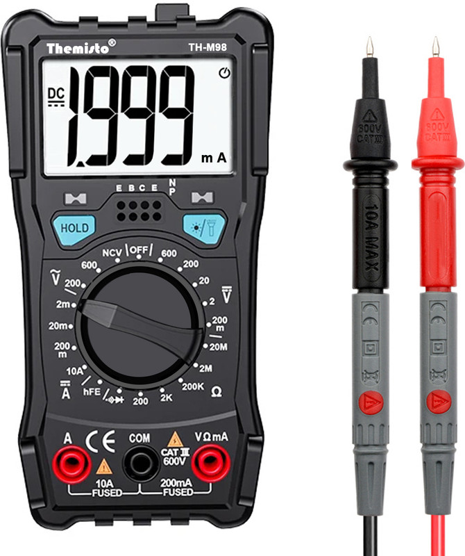 tHemiStO TH-M98 Digital Multimeter(Black 2000 Counts)