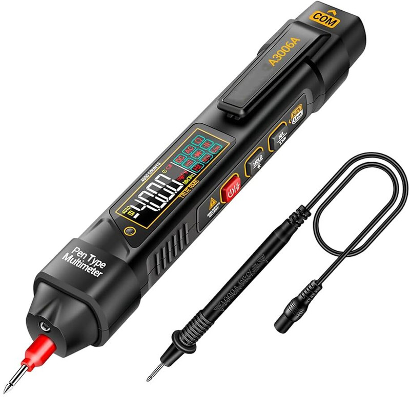 Zeitel Digital Multimeter Pen Type with NCV Tester TRMS 6000 Counts Digital Multimeter(Black 6000 Counts)