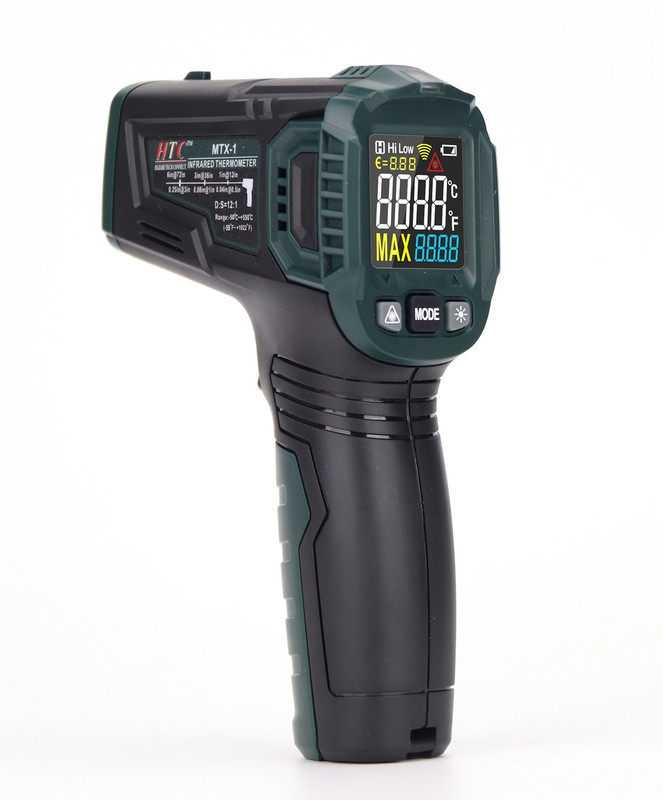 HTY HTC MTX-1 550C Infrared Thermometer Digital Multimeter(Green 2000 Counts)