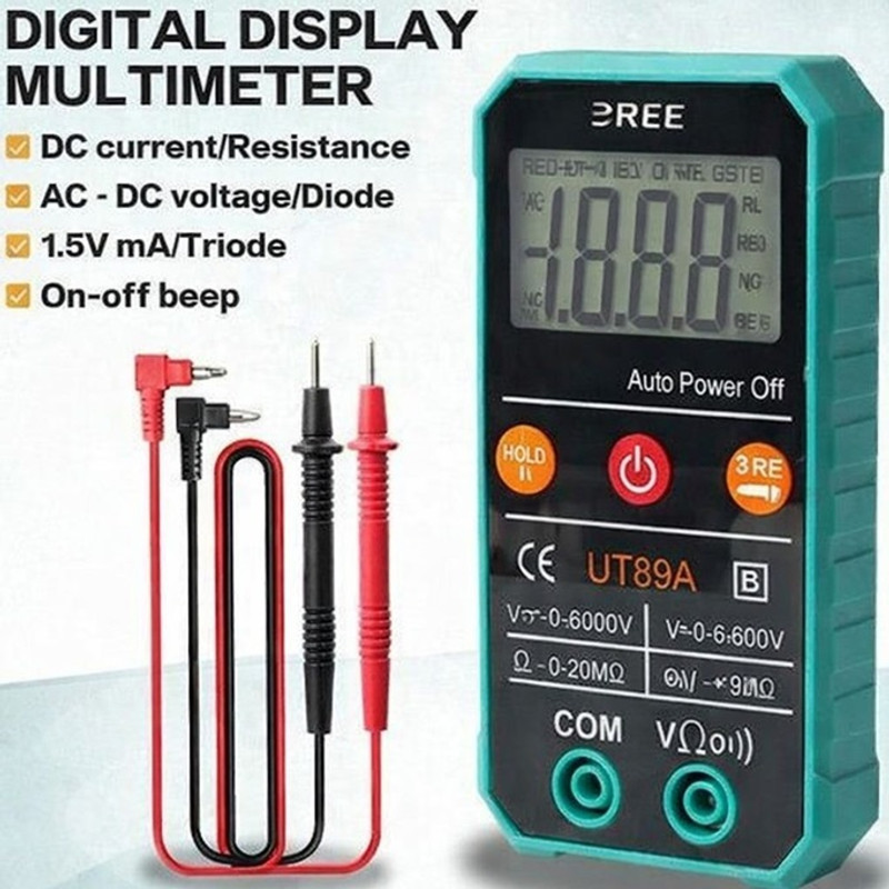 3REE HIGH QULITY HW007A Digital Multimeter Digital Multimeter(Black 4000 Counts)