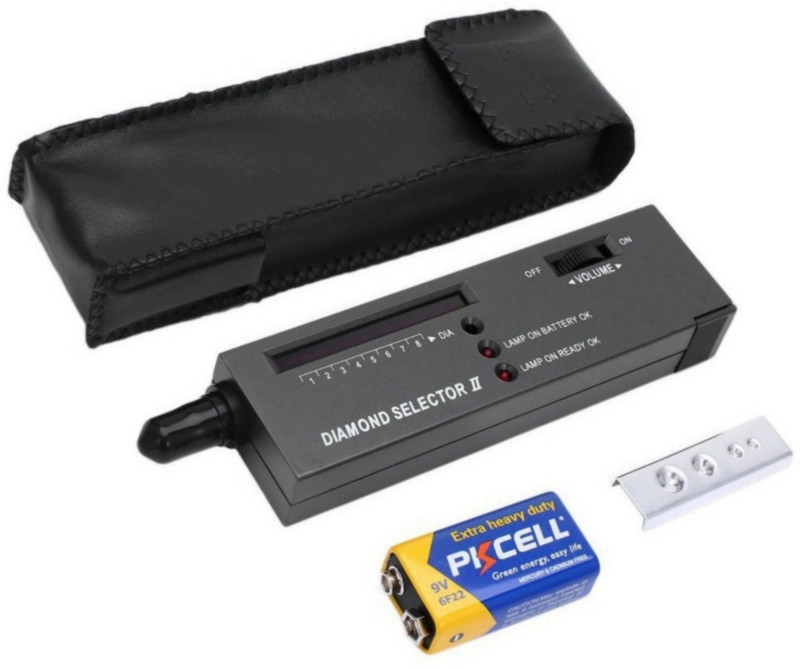 BALRAMA Diamond Selector II Diamond Tester 2 Gemstone Selector Meter with LED Indicator Digital Multimeter(Black 2000 Counts)