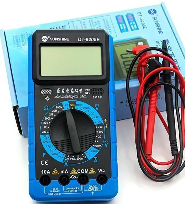 SP Electron DT-9205E AC/DC Voltage Current Digital Multimeter Digital Multimeter(Multicolor 2000 Counts)