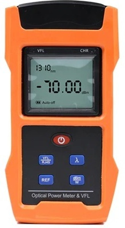 RAMEX Optical Power Meter With 10mw VFL & RJ45 Lan Tester For FTTH Broadband Networks Digital Multimeter(Blue 9999 Counts)