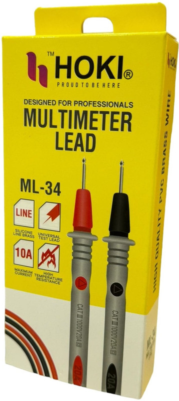 Gadariya King 1000V 20A Multimeter Probe Test Lead with Alligator Clips Agilent Fluke Cable Digital Multimeter(2000 Counts)