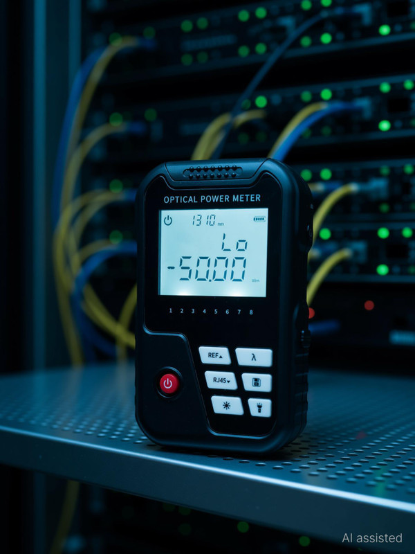 Techtest 3 in 1 Optical Power Meter with Laser Light FC/SC With Visual Fault Locator 2mw Digital Multimeter(Multicolor 2000 Counts)