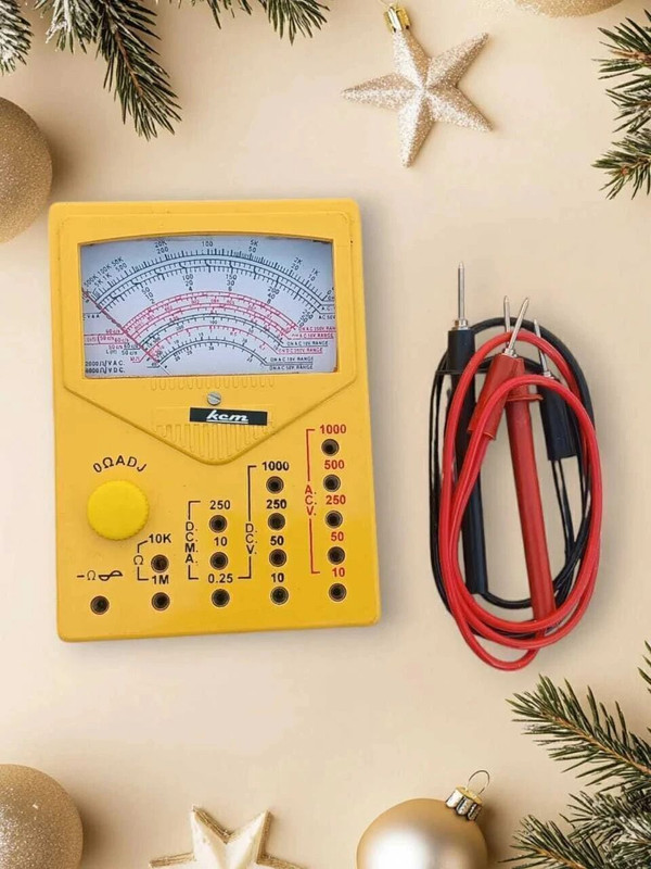 AGpackers Digital Multimeter Accurate and Versatile Measuring Tool for Electrical Testing Digital Multimeter(Yellow 2000 Counts)