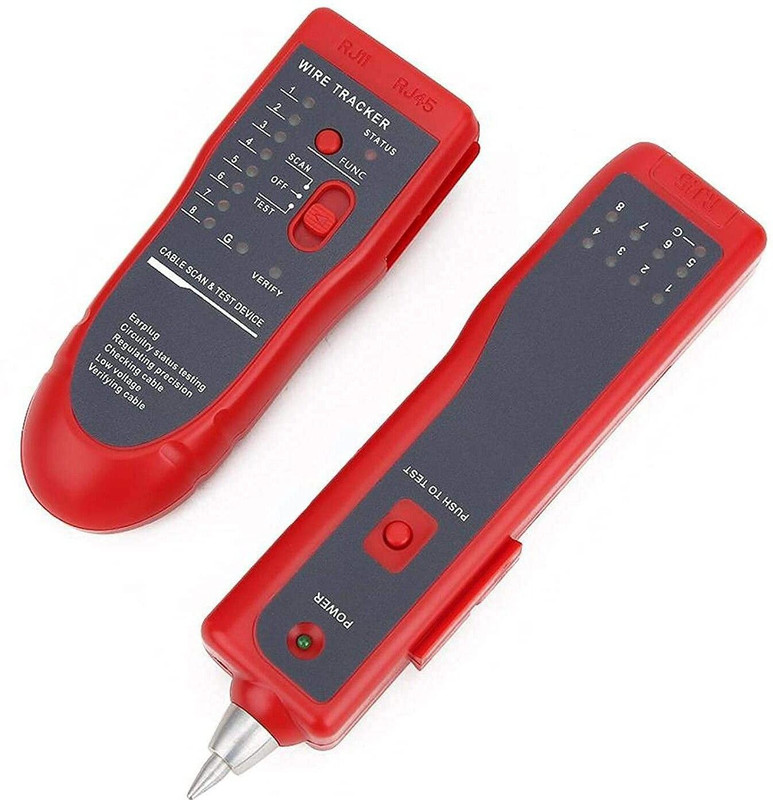 Divinext LAN Network Cable Tracker Fault Wire Line Tone Generator Probe Tracer Tester Network Interface Card(Green)