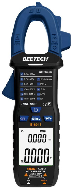 Spaark BEETECH B-6018 DIGITAL CLAMP METER Digital Multimeter(6000 Counts)