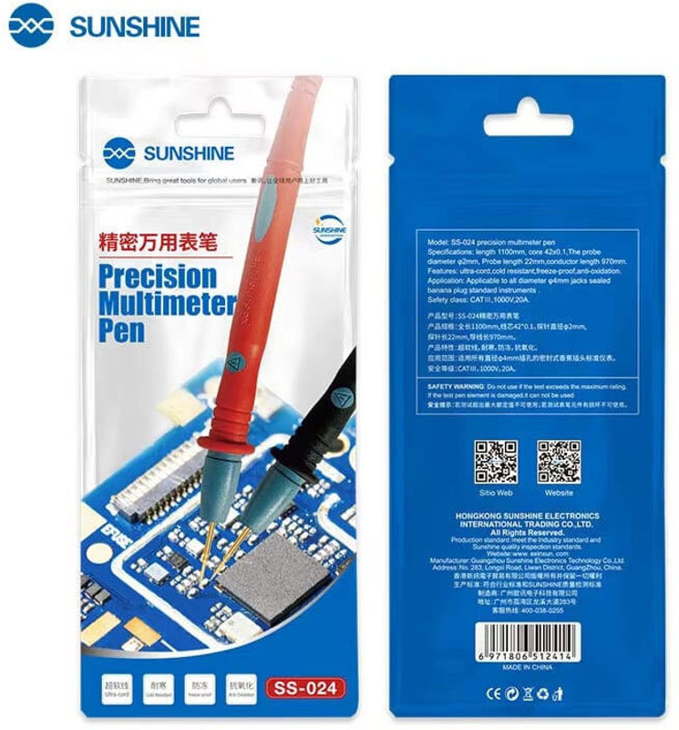 AKT SUNSHINE SS-024 PRECISION MULTIMETER PEN Digital Multimeter(Black, Red 2000 Counts)