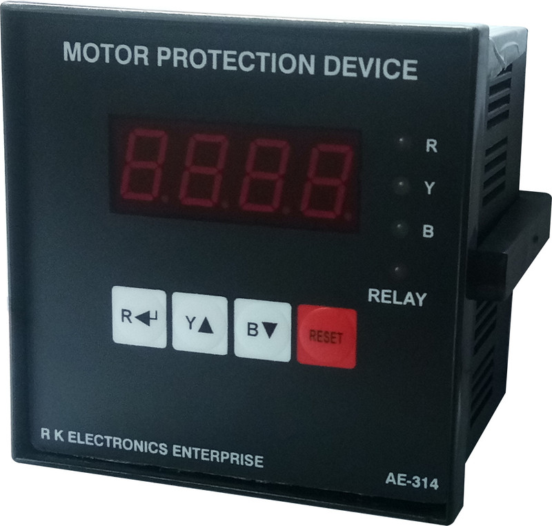 R K Electronics Enterprise Motor Protection Device Range (0.8 to 25Amp) (3hp To 15hp Only) Model:- AE-314 Multipurpose Controller