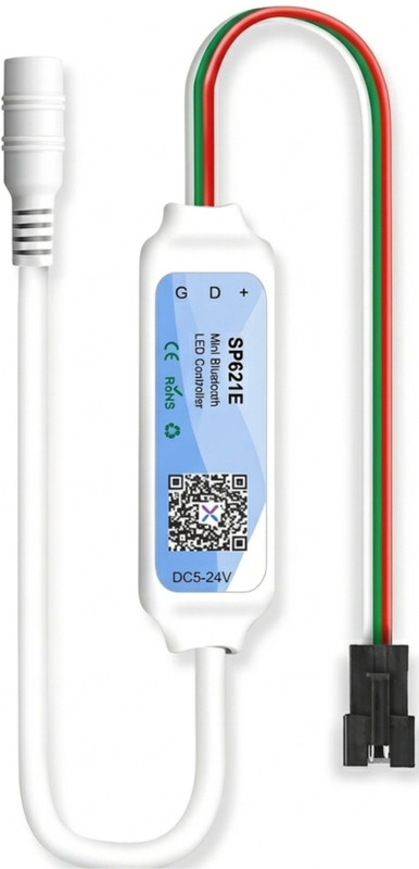 AURECIS SP621E Bluetooth RGB Controller For WS2811 WS2812 App Control Music Sync Multipurpose Controller