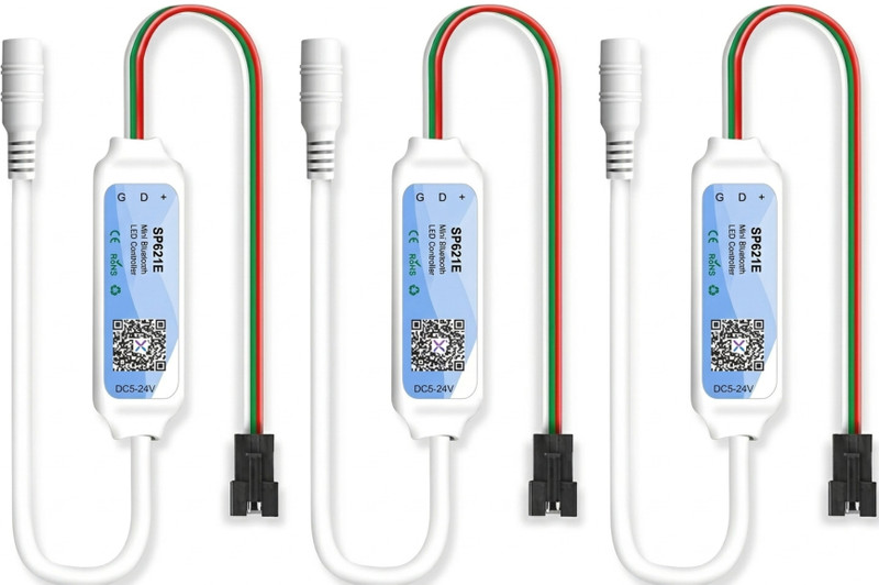 AURECIS SP621E Smart Bluetooth Controller WS2811 WS2812 App Control Pack of 3 Multipurpose Controller