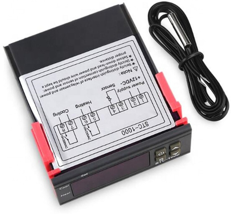 TM&W Incubator Electronic Digital Display Temperature Sensor STC-1000 Multipurpose Controller