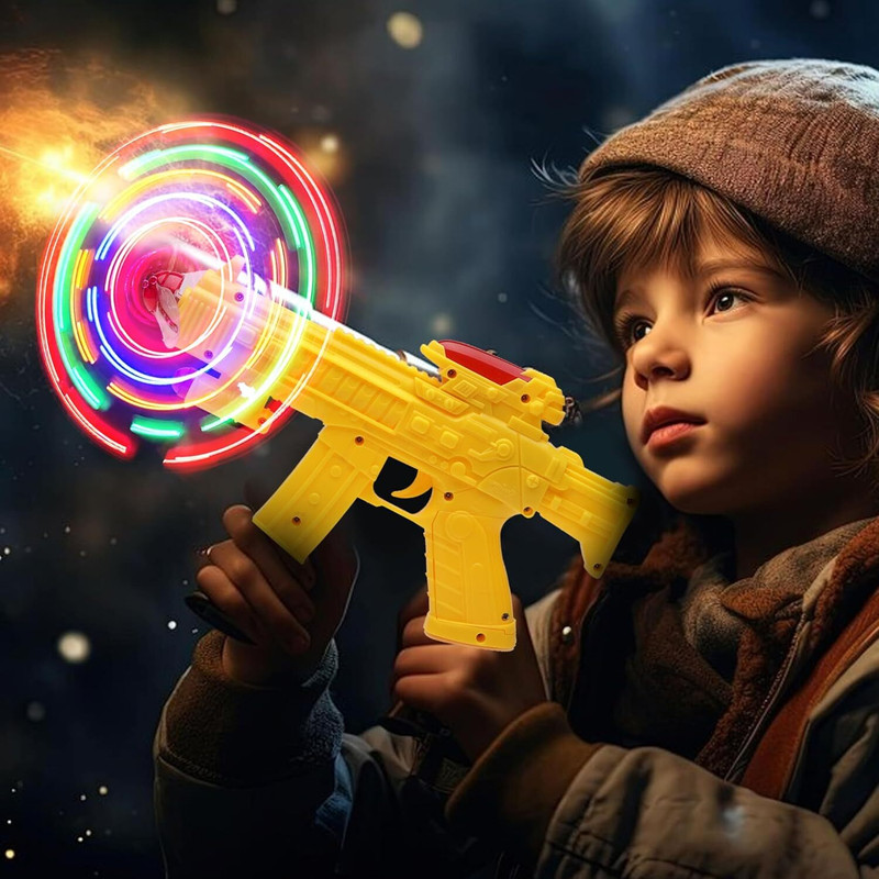 Just Akura Space Gun Glowing Lighting With Dynamic Sound (Multicolor)_BV694