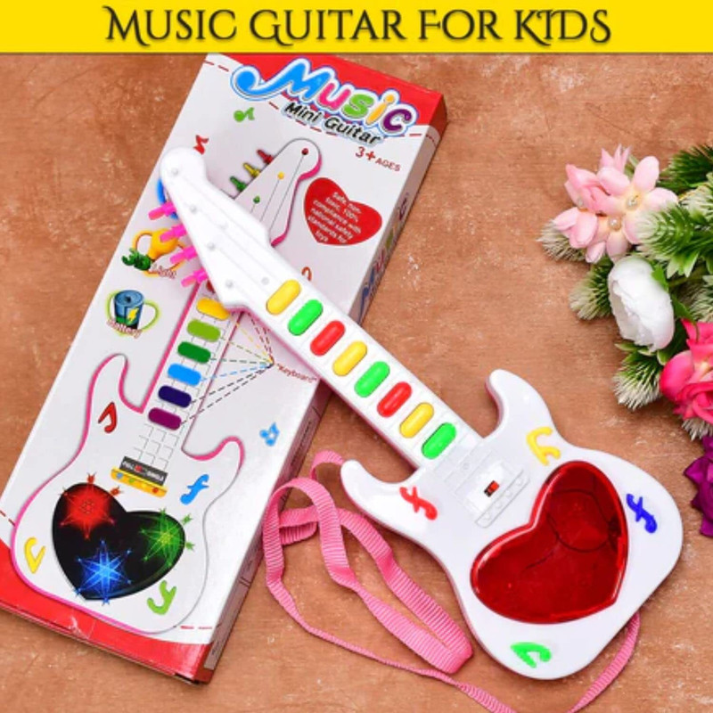 RIGHT SEARCH Musical Mini Guitar Toy with Musical Rhymes Sound Toy(Multicolor)