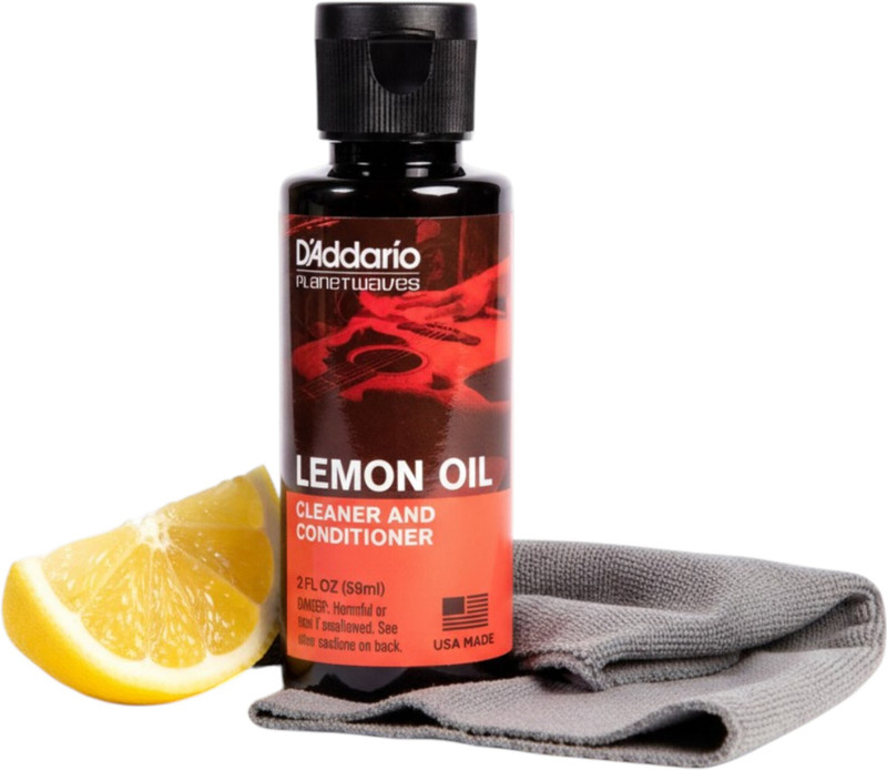 D'ADDARIO Planet Waves Lemon Oil_Natural cleaner and conditioner Protects your (Guitar) Music Instrument Oil(59 ml)