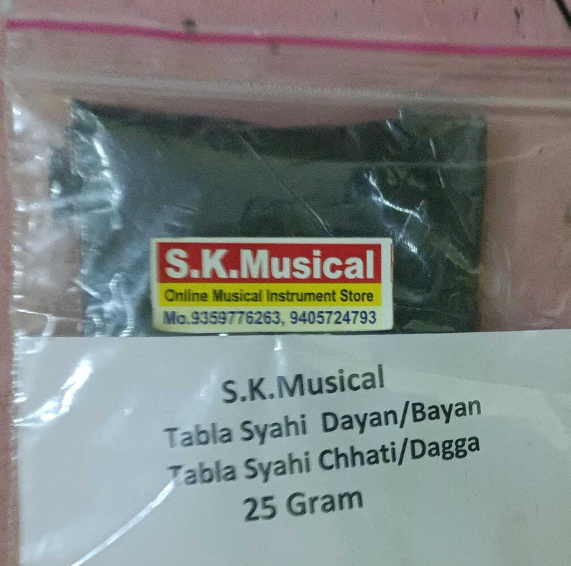 SK Musical Syahi for Tabla/Dagga/Naal/ Mrudang/Pakhawaj Music Instrument Polish(25 g Tabla/Dagga/Naal/Pakhawaj etc)