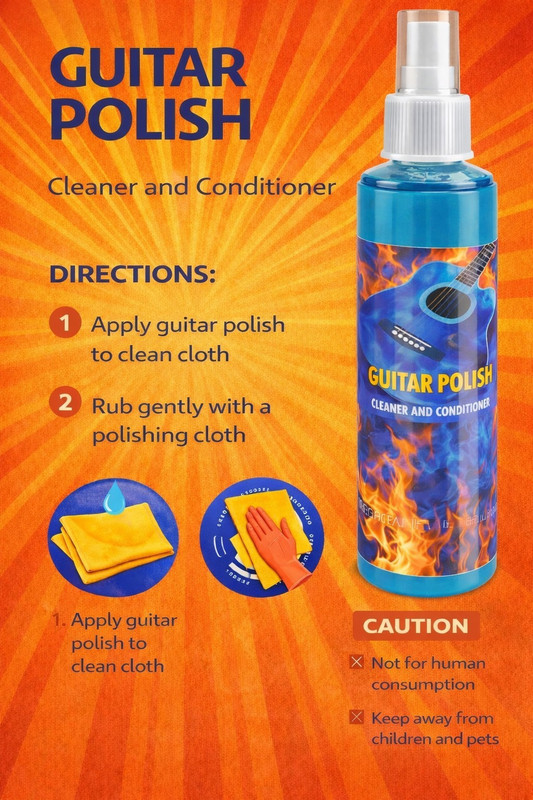 MUSIKING MG GEL SPRAY CLEANER A40 Music Instrument Polish(100 ml guitar, KEYBAORD, VIOLIN, UKULELE)