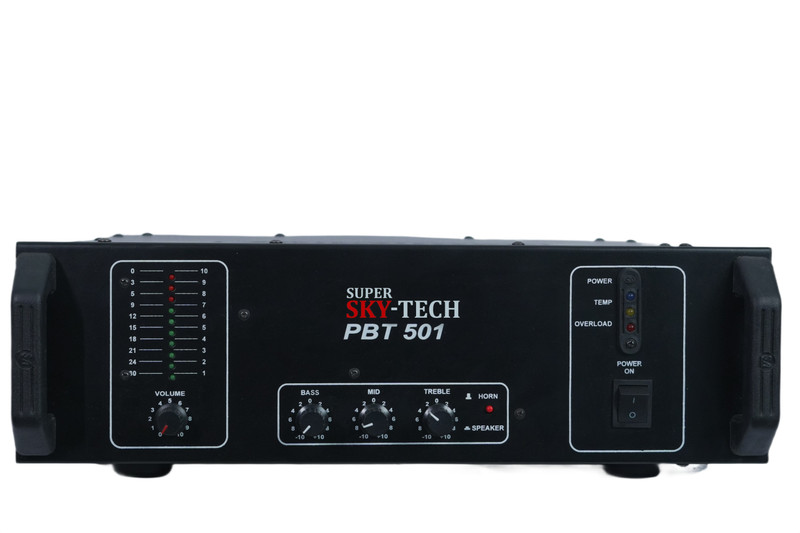 SUPER SKY TECH Copper Amplifier 501W | High Output PA with Bass Amplifier