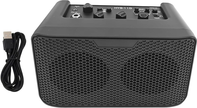 Softline Pro SP HSY-11D-BK Electric Semi Acoustic Guitar Amplifier 10W Output BT Portable Amp Guitar Amplifier