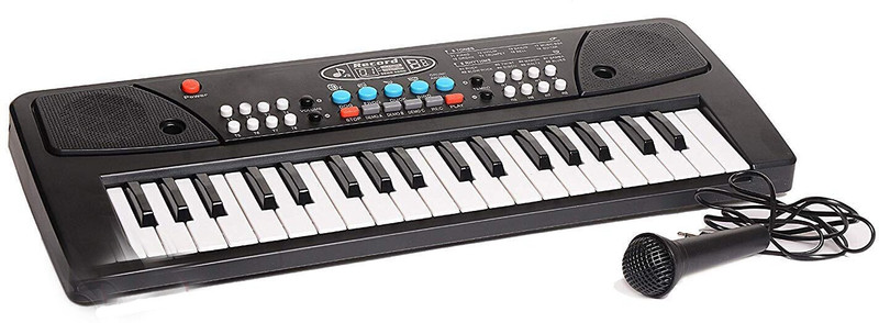 D.r trading Music Key37 37 Key Piano Keyboard Toy with Recording and Mic Analog Portable Keyboard(37 Keys)