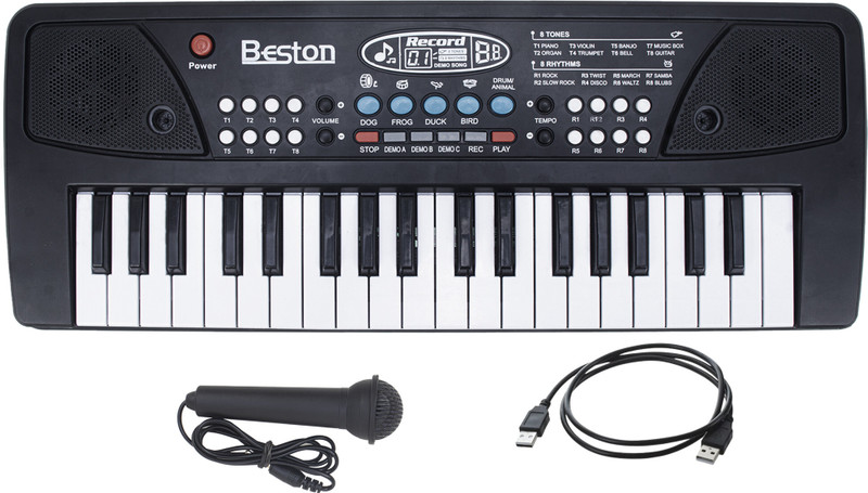 BESTON 37 Keys Piano Toy with Microphone, USB Power Cable & Sound Recording Function Analog Portable Keyboard(37 Keys) - 67% off at DetectaDeal