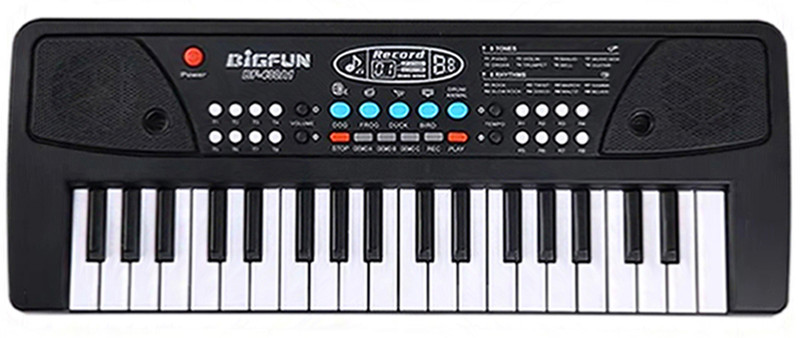 STAR VENTURE Kids Latest 2025 Piano with 37 Keys 8 Rhythms 8 Tones 6 Demos Portable Electronic Keyboard Toy Beginners Educational Songs Recording Musical Toys Analog Portable Keyboard(37 Keys)