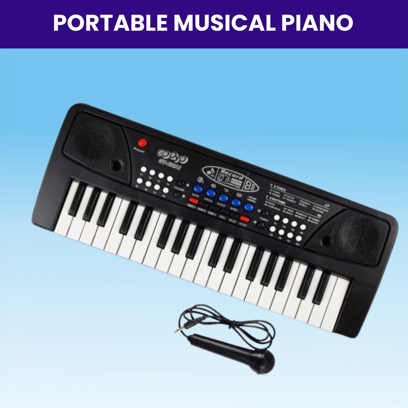 FRONY Musical Sound Toys 37Key (Piano Keyboard) with Recording & Mic for Boy/GirlC63 Musical Sound Toys 37Key (Piano Keyboard) with Recording & Mic for Boy/GirlC63 Analog Portable Keyboard(37 Keys)