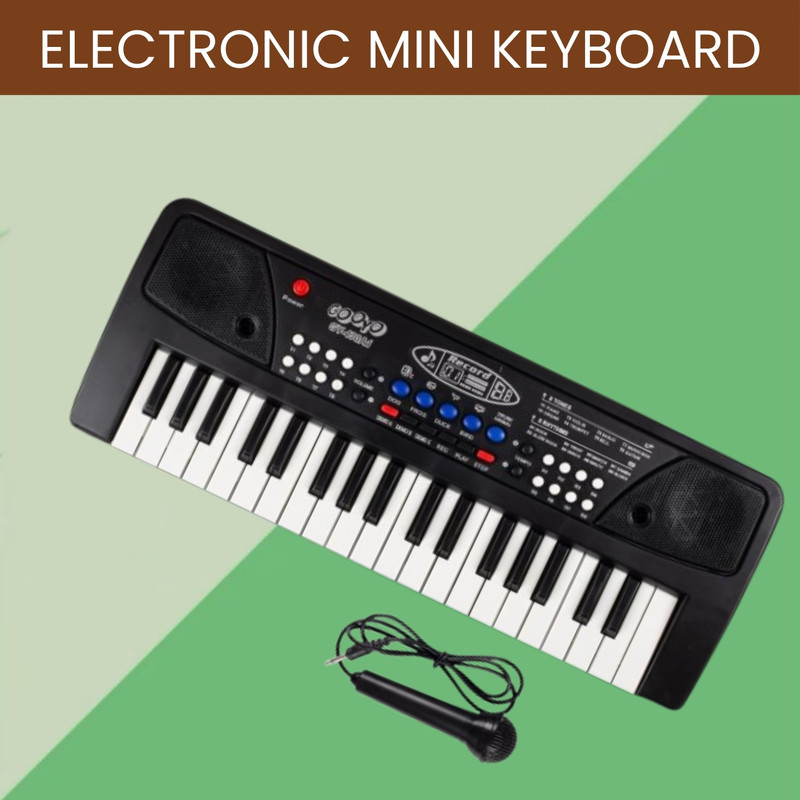 FRONY Musical Sound Toys 37Key (Piano Keyboard) with Recording & Mic for Boy/GirlC63 Musical Sound Toys 37Key (Piano Keyboard) with Recording & Mic for Boy/GirlC63 Analog Portable Keyboard(37 Keys)