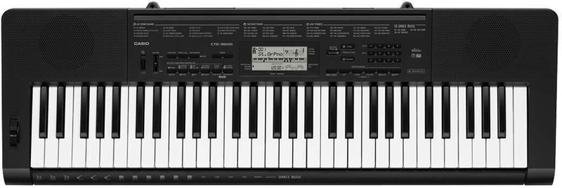 CTK 3500 CASIO+CARRY CASE+DOUBLE PIPE STAND+DUST COVER CTK-3500 Digital Portable Keyboard(61 Keys)