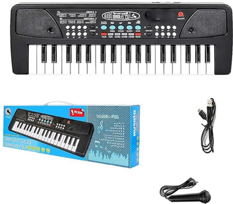 STAR VENTURE 37-key Childrens Piano Keyboard Multifunctional Electronic Piano with Microphone Electronic Piano with Microphone Children's Early Education Educational Toys Analog Portable Keyboard(37 Keys)